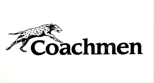 Black coachmen decal with - coachmen, dog