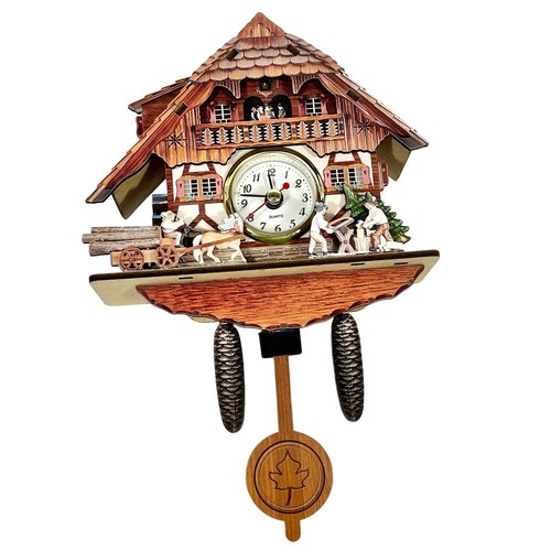 Miniature wooden quartz cuckoo - miniature,