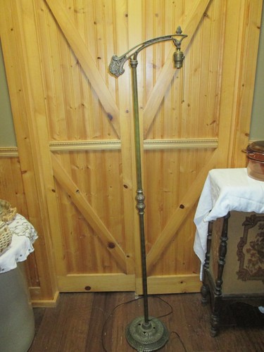 Bridge arm floor lamp brass - floor,