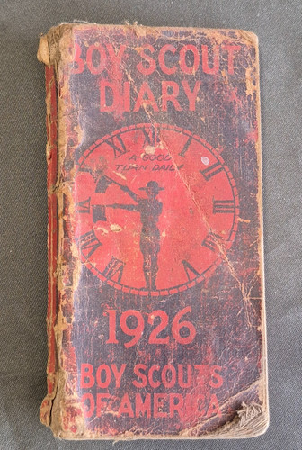 Vintage 1926 boy scout diary - 1926,