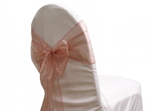 Chair bow organza sashes - 6,