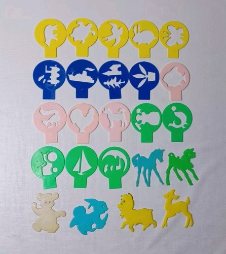 Vintage plastic stencil - plastic, of
