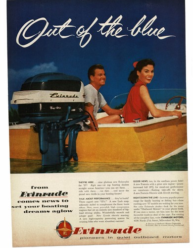 1957 evinrude big twin hp - twin, 30