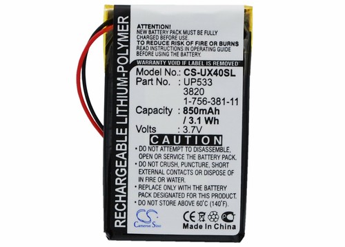 850mah battery for sony clie - 850mah,