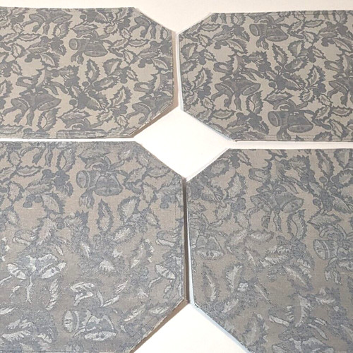 Silver christmas placemat - christmas, set