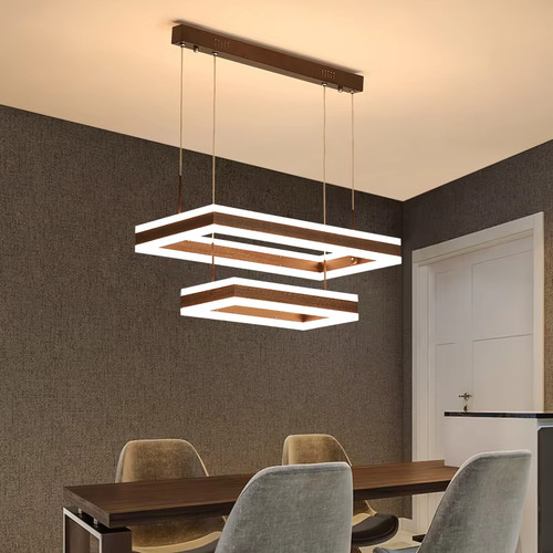 New modern ring - coffee, led