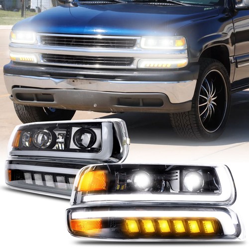 New led headlights - new, headlights+bumper