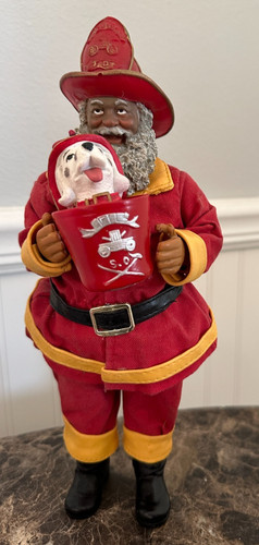 Santa clause fireman with - clause,
