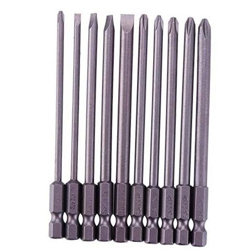 10pcs inch hex shank - hex, long