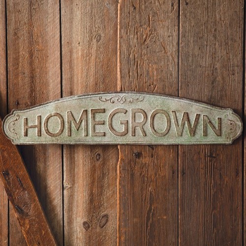 Homegrown garden sign - garden,