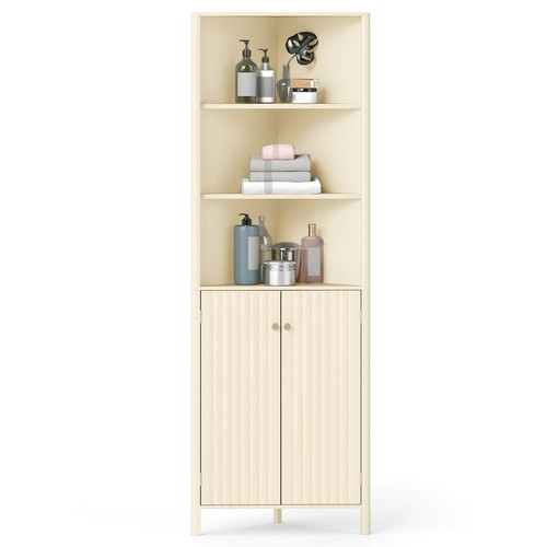 Tall corner cabinet with - 68”,