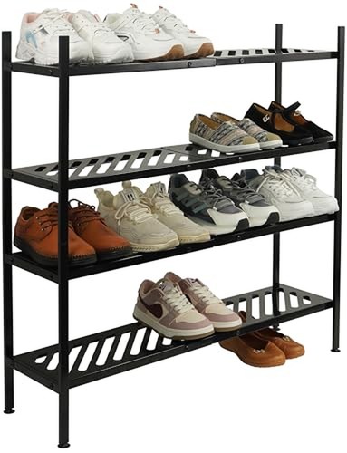 Shoe rack tier - 4-tier, freestanding