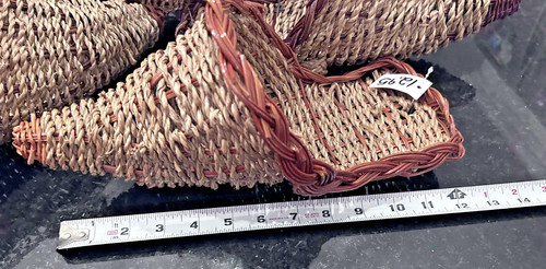 Woven cornucopia basket new - cornucopia,