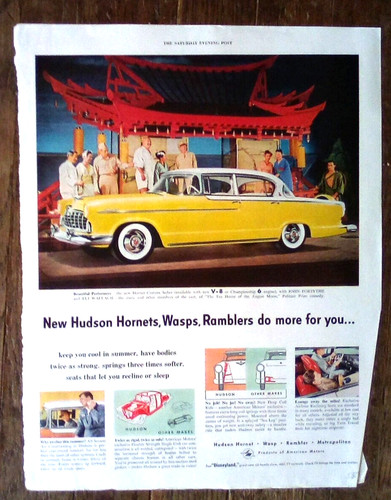 1955 hudson hornet yellow - hudson,