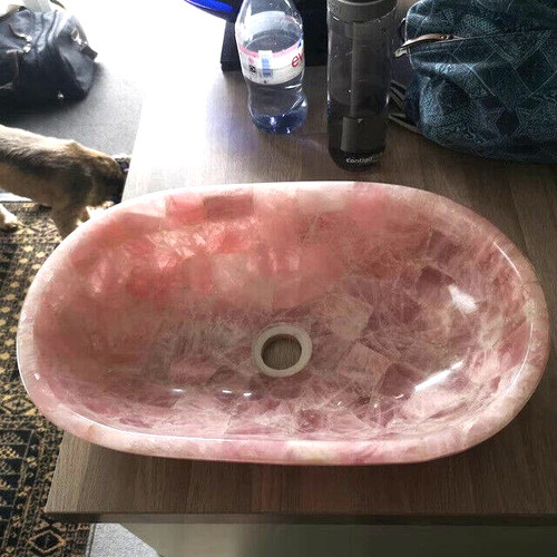 Rose quartz sink pink - rose,