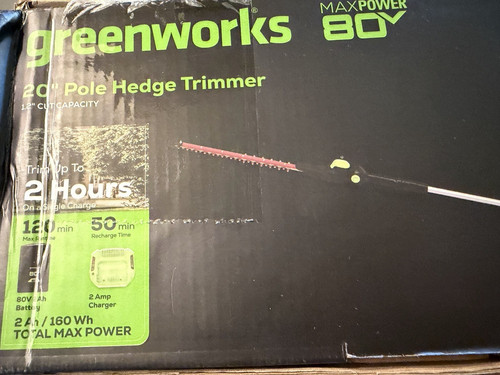 Greenworks 80v pole - greenworks, hedge