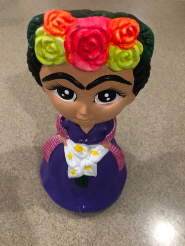 Frida kahlo chalkware coin - kahlo,