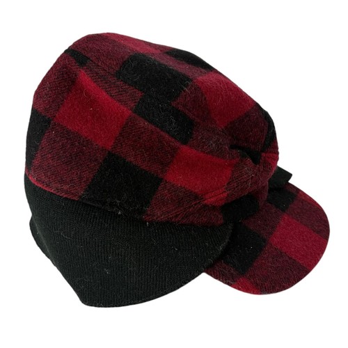 Red head buffalo plaid wool - head,