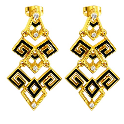 White zircon gold - zircon, plated
