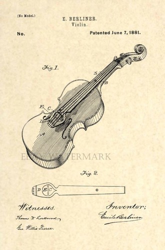Official violin patent art - us,