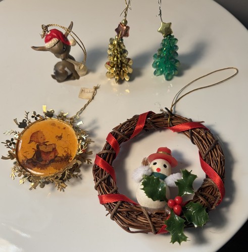 Vtg christmas ornaments lot - vtg,
