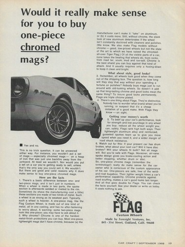 1968 flag custom wheel 1967 - flag,