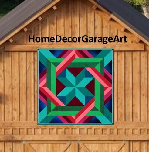 Barn quilt metal sign - barn,