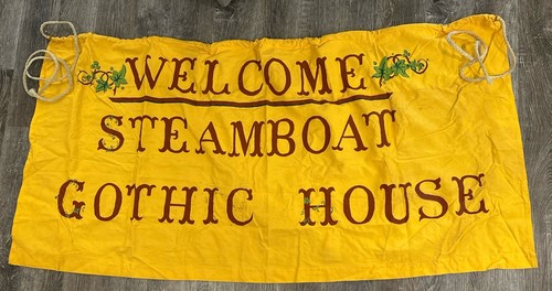 Vintage welcome steamboat - welcome,