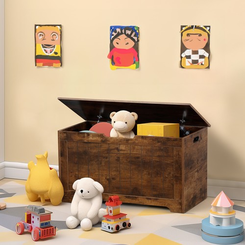 Wooden storage toy chest bench - storage,