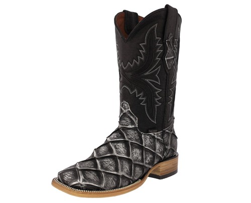 Mens western cowboy boots - cowboy, gray