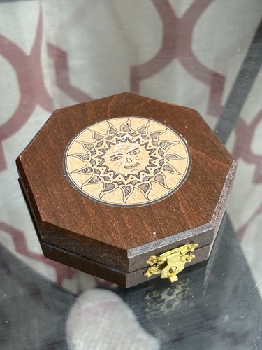 Vintage spain wooden pocket - vintage,