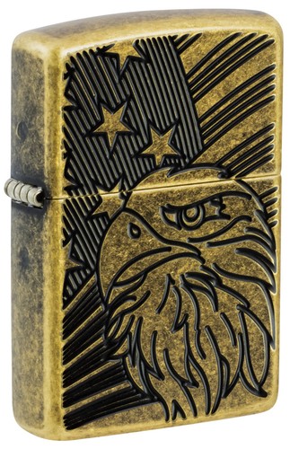 Zippo eagle and - zippo, flag