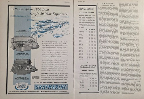 1956 print graymarine - print, ad