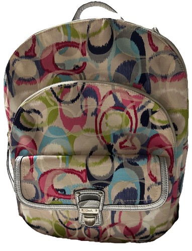 Y2k coach backpack - poppy, ikat