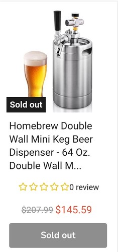 Nutrichef 64oz mini - mini, keg