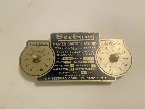 Seeburg master control station - seeburg,