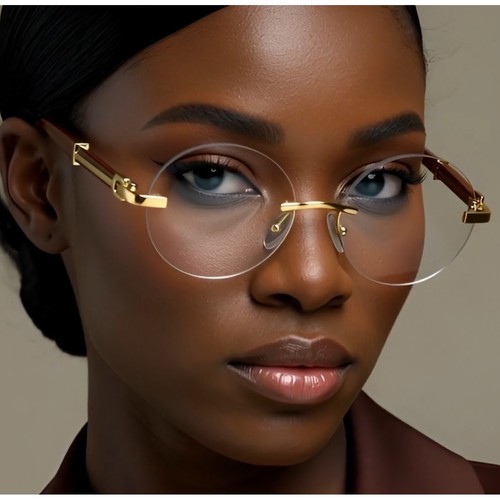 Rimless round women - round,