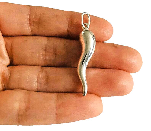 925 sterling silver cornicello - sterling,