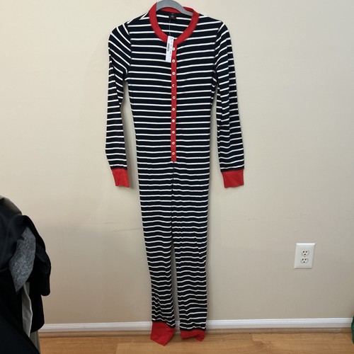 Crew striped union suit in - j,