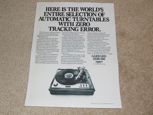 Garrard zero 100 turntable - garrard,