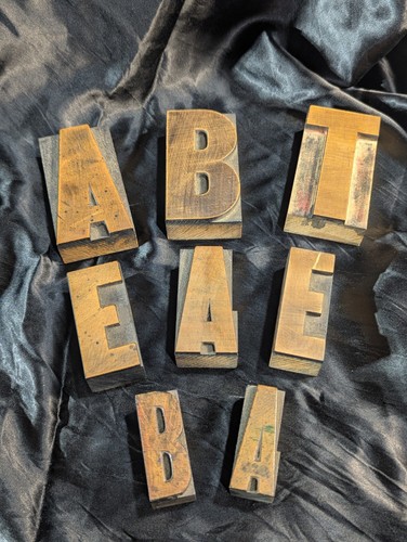 Vintage wood letterpress type - vintage,