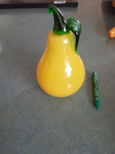 Murano hand blown glass - hand, fruit