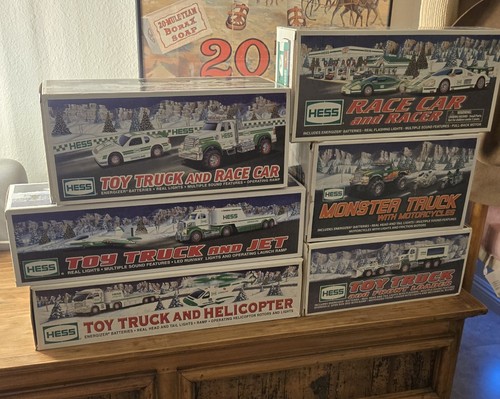 Lot hess toy trucks - 6,