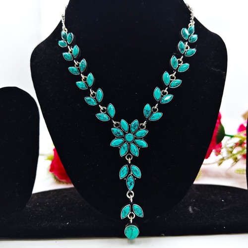 Blue turquoise gemstone - blue,