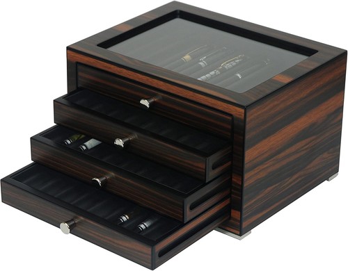 Stackable wooden display case - stackable,