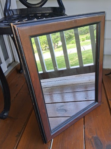 Vintage mirror 15 wooden - mirror,