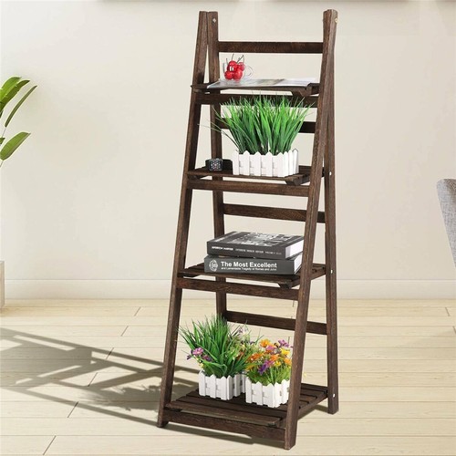 Folding tier ladder - tier, shelf