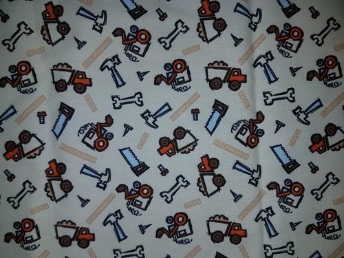 Construction fabric piece