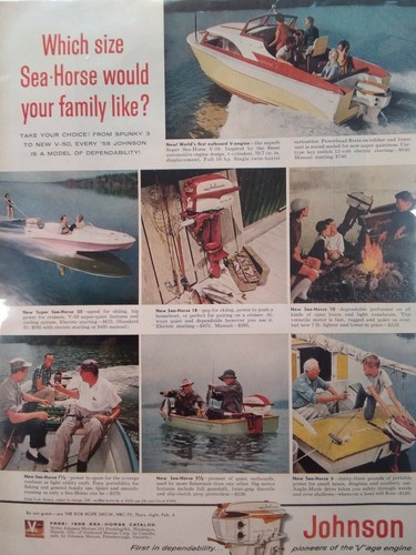 Johnson outboard motor print - johnson,