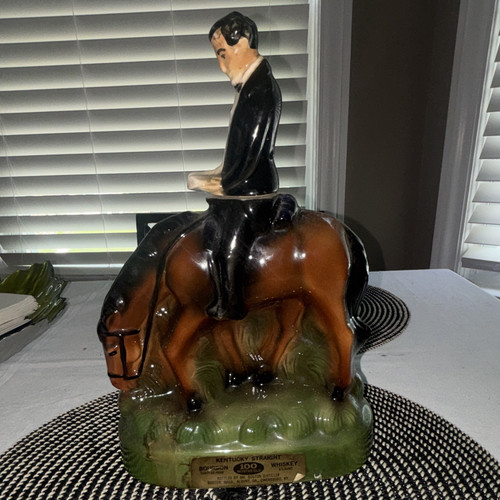 Ceramic horse rider figural - horse, &